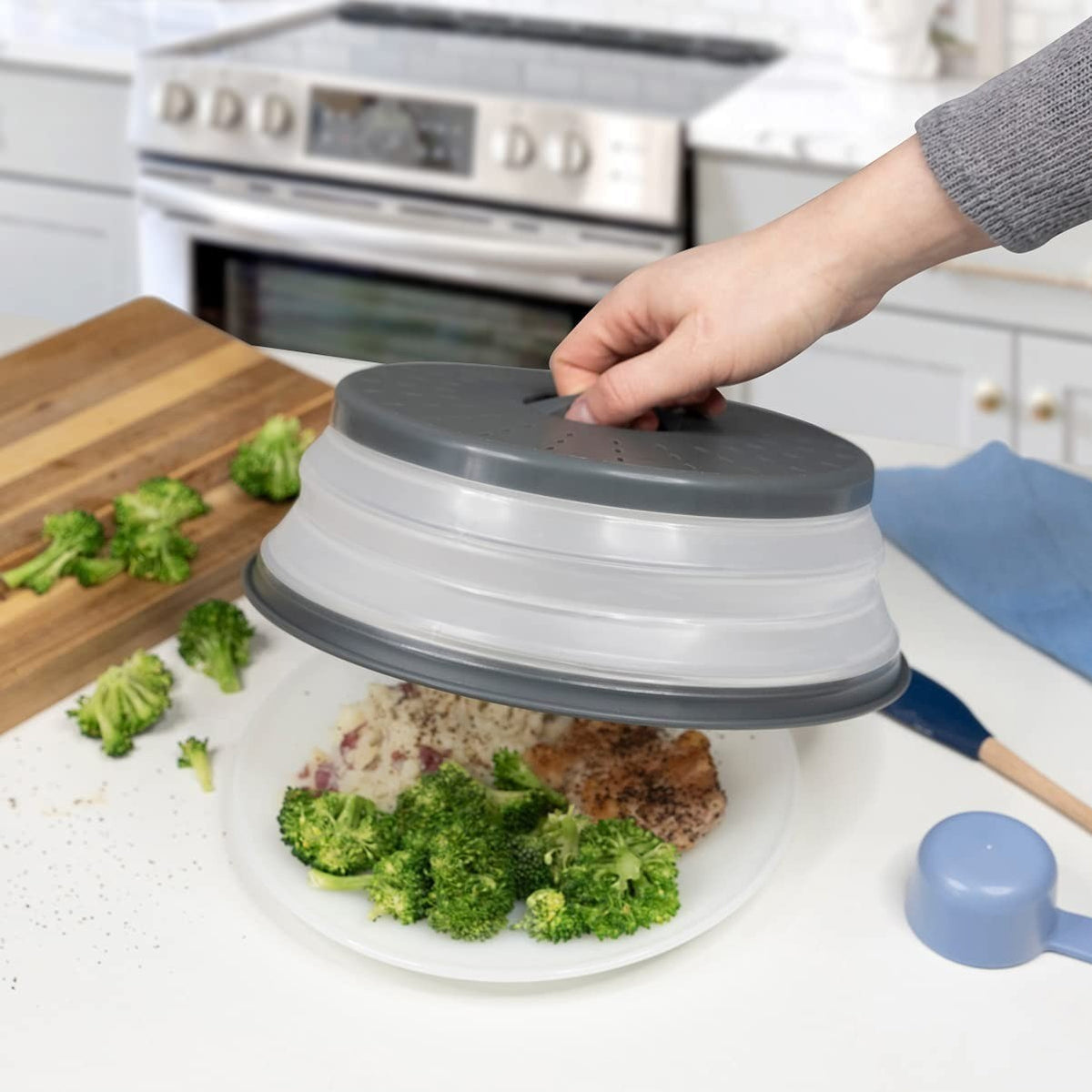 Tovolo Collapsible Microwave Cover Grey - iQ living
