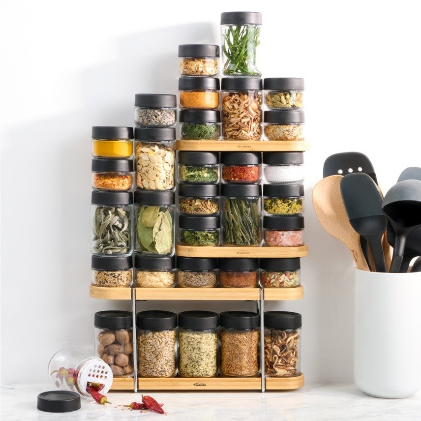 Trudeau Large Spice Jar Set Of 6