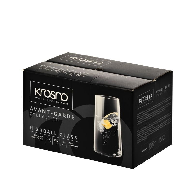 Krosno Avante-Garde Highball Glass Set Of 6 - iQ living