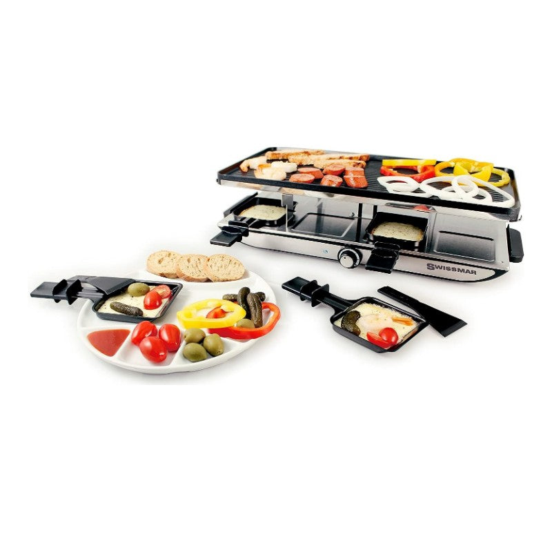 Swissmar 8-Person Raclette - Aluminum Non-Stick Top