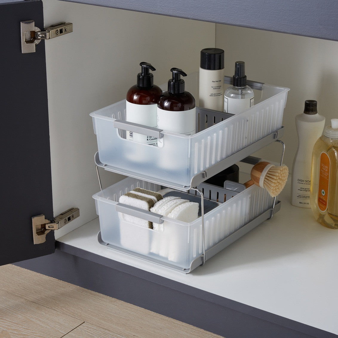 Neat & Tidy 2-Tier Storage Basket - iQ living