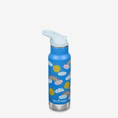 Klean Kanteen Classic Insulated Kids Bottle 12oz - Flip Seal Sport Cap & Straw