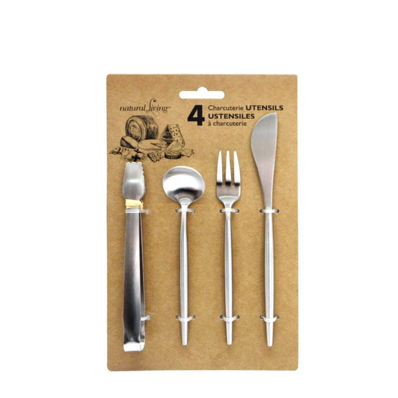 Natural Living Charcuterie Utensil Set Of 4