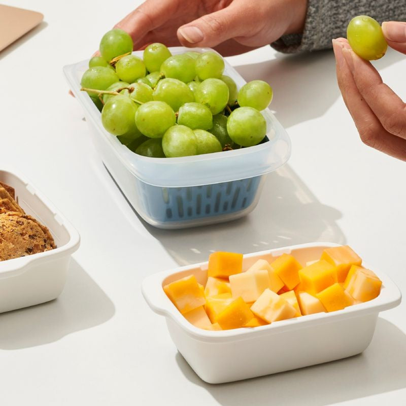 OXO Prep & Go Snack Container With Colander
