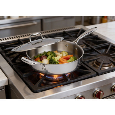Meyer SuperSteel Tri-Ply Clad Saute Pan 4.2L