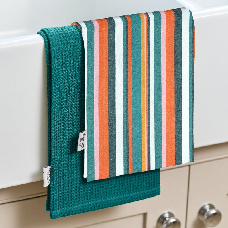 Dexam UK Striped Tea Towel Set Of 2