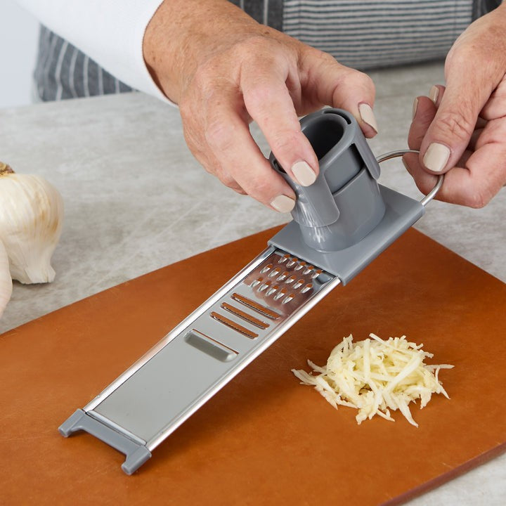 RSVP 2-In-1 Garlic Slicer & Shredder