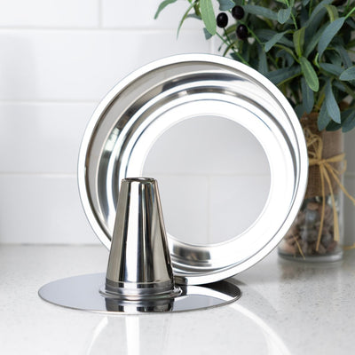 Fox Run Stainless Steel Angel Cake Pan 10"
