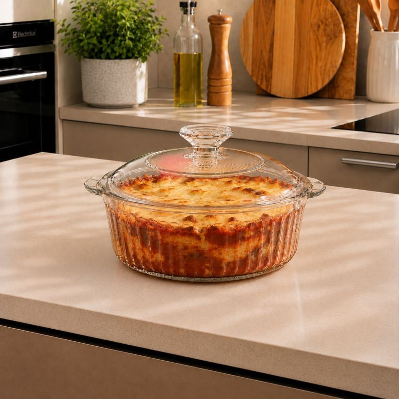 Starfrit Borosilicate Glass Round Casserole 2.4L