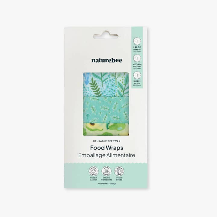 Nature Bee Beeswax Wrap Variety 3 Pack