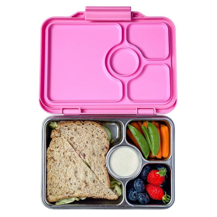Yumbox Pret 4 Compartment Stainless Steel Lunch Box
