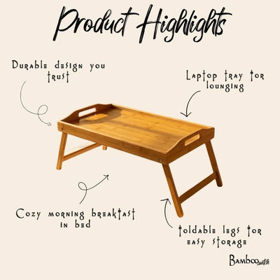 Bamboo Switch Collapsible Breakfast Tray