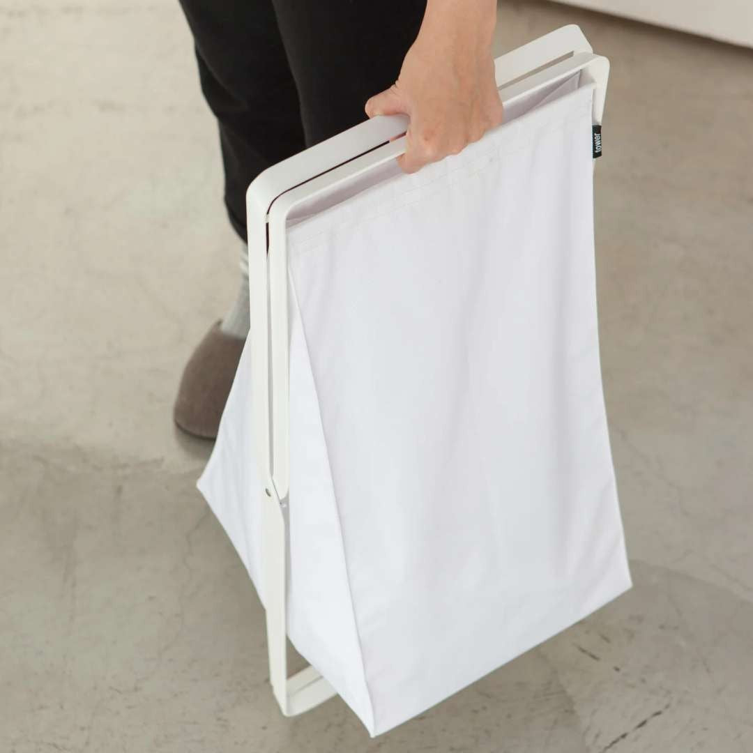 Yamazaki Tower Collapsible Laundry Hamper