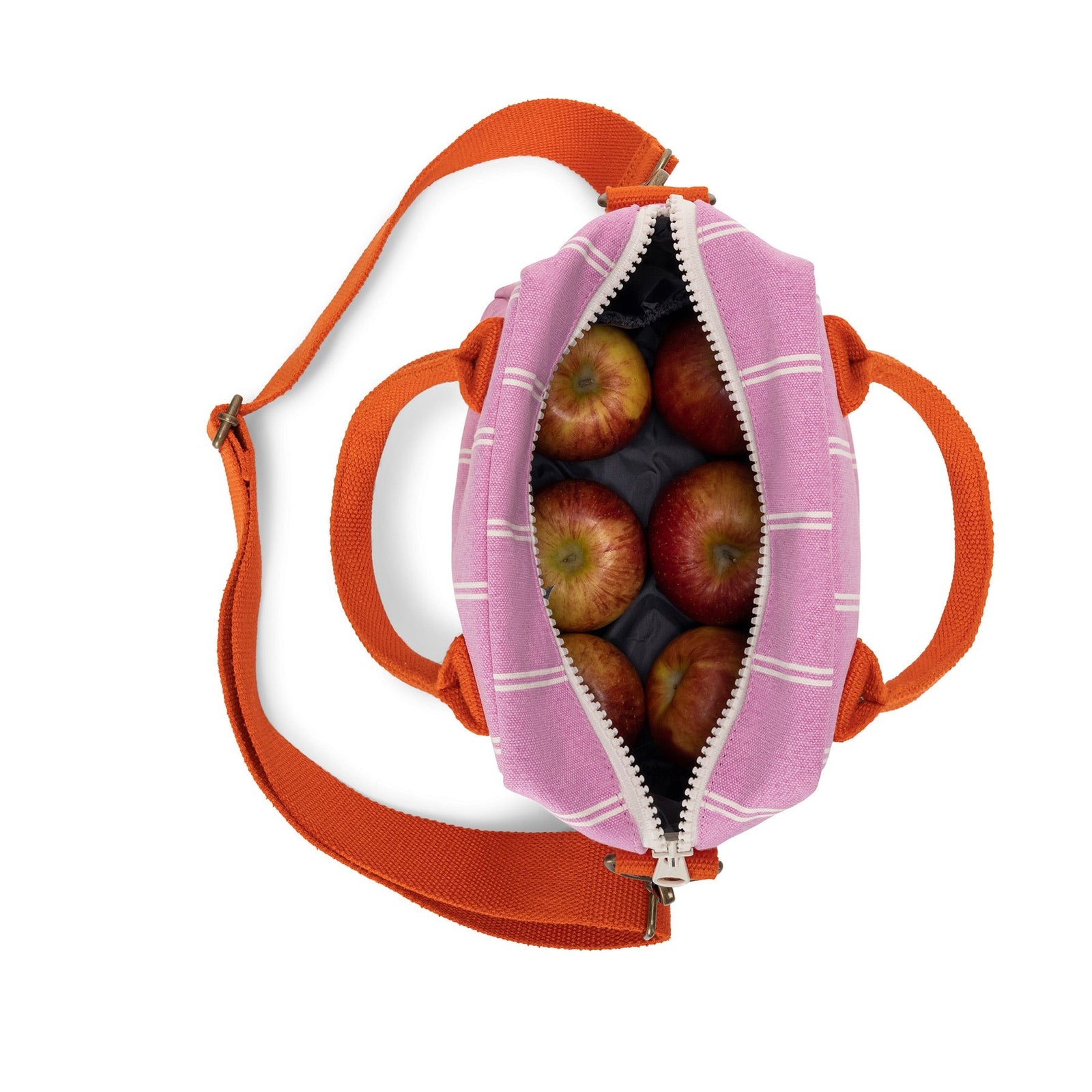 Fluf Clutch Lunch Bag - Pink Shirt Stripe