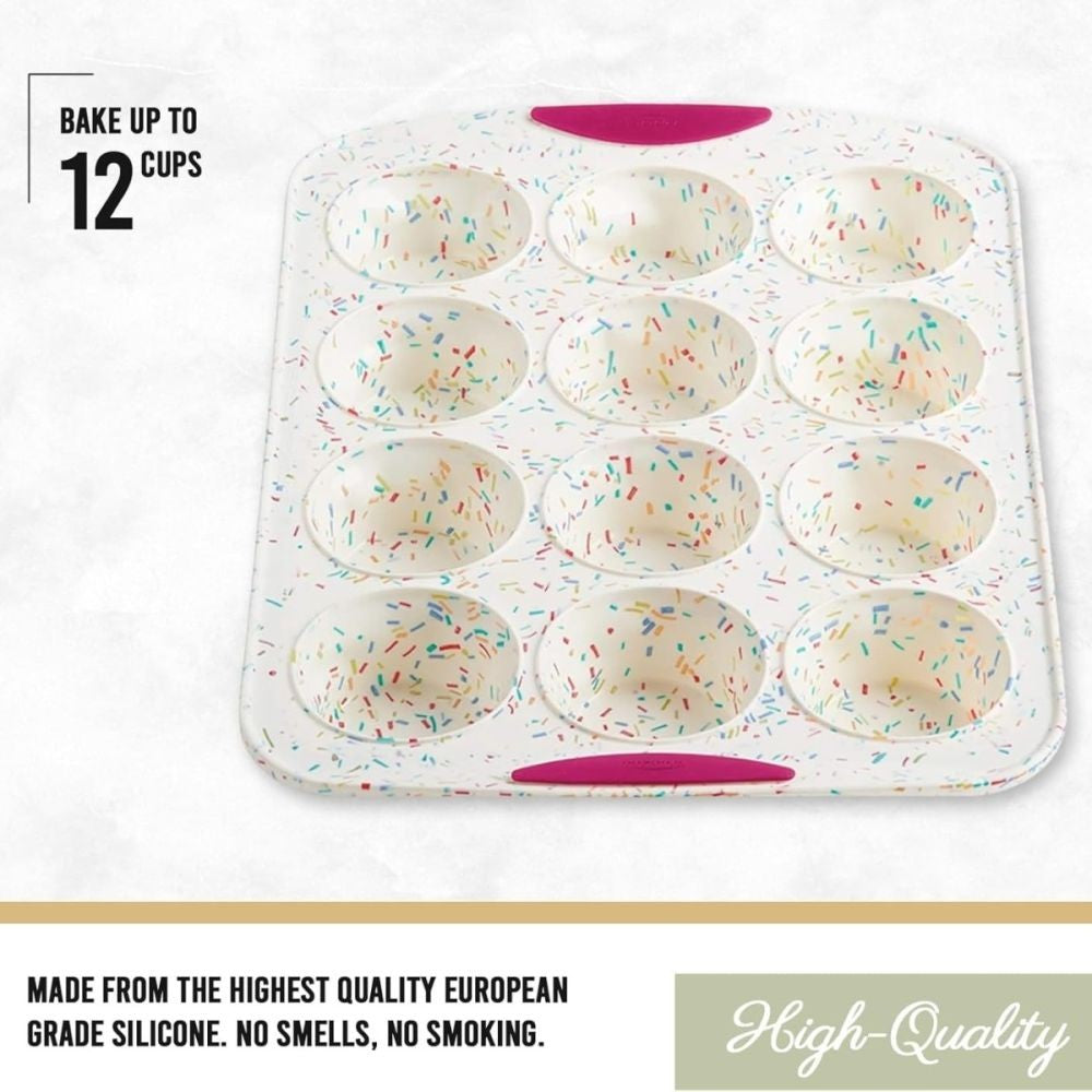 Trudeau Confetti Muffin Pan 12 Cavity