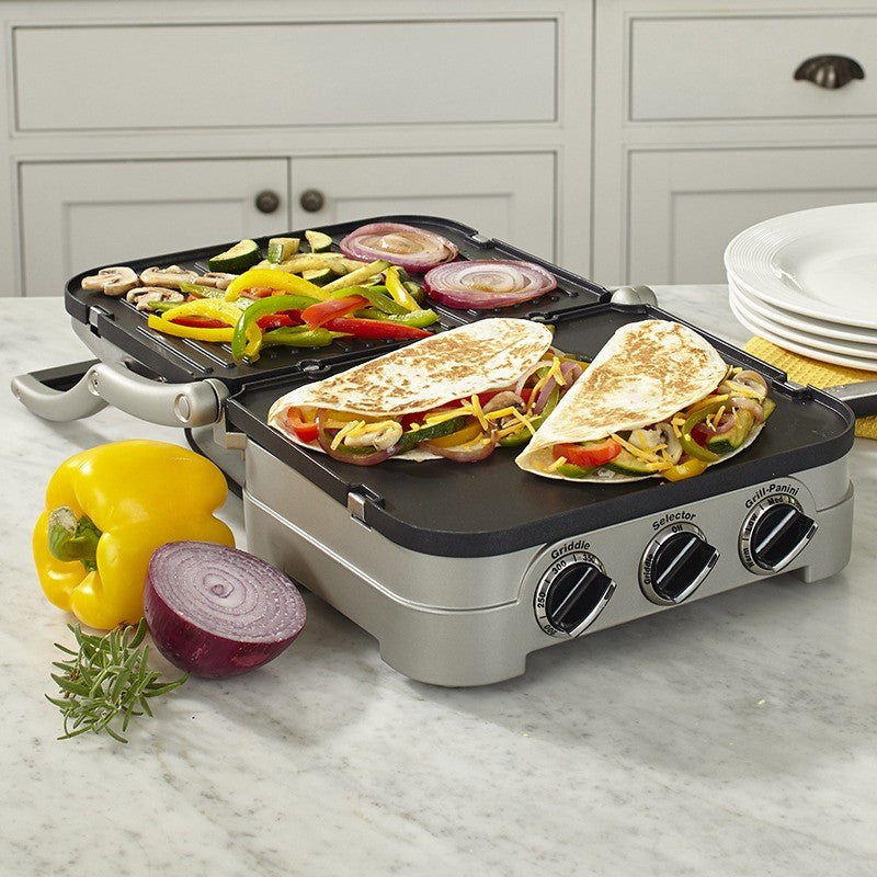 Cuisinart 5 in 1 Non Stick, Stainless Steel Griddler - iQ living
