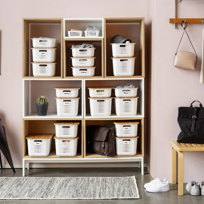 SmartStore Recycled Storage Basket - White