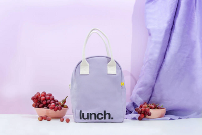 Fluf Zipper Lunch Bag Lavender