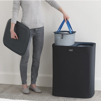 Joseph Joseph Tota Duo Laundry Basket - 90 L Black