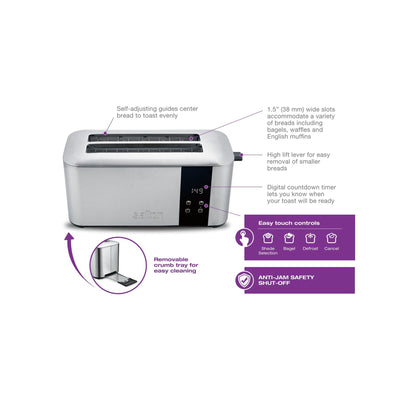 Salton 4 Slice Digital Countdown Toaster