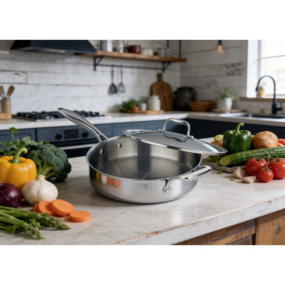 Meyer SuperSteel Tri-Ply Clad Saute Pan 4.2L
