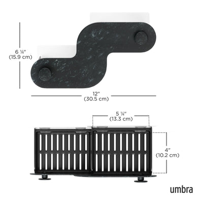 Umbra Nami Adhesive Shower Bins Set Of 2