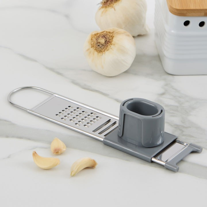 RSVP 2-In-1 Garlic Slicer & Shredder