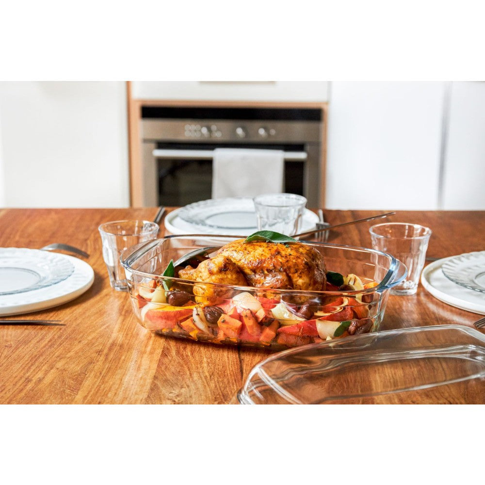 Duralex OvenChef Casserole Dish With Lid 6.7L