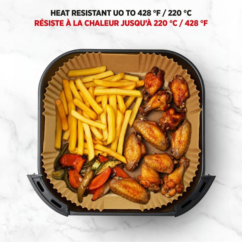 Starfrit Air Fryer Parchment Paper Liner 50 Pack - Square