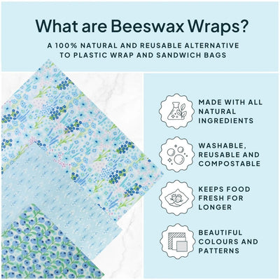 Nature Bee Beeswax Wrap Variety 3 Pack
