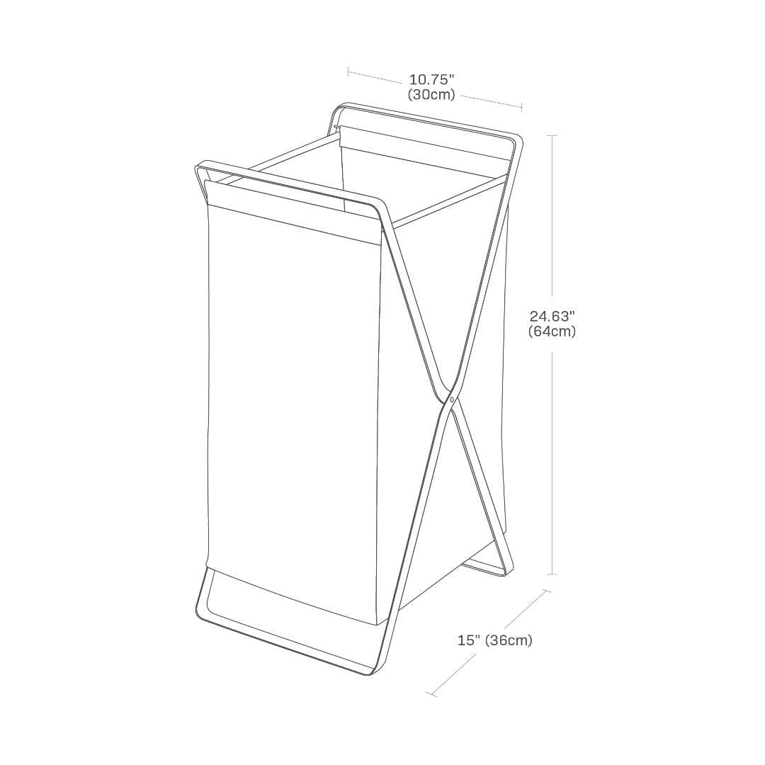 Yamazaki Tower Collapsible Laundry Hamper