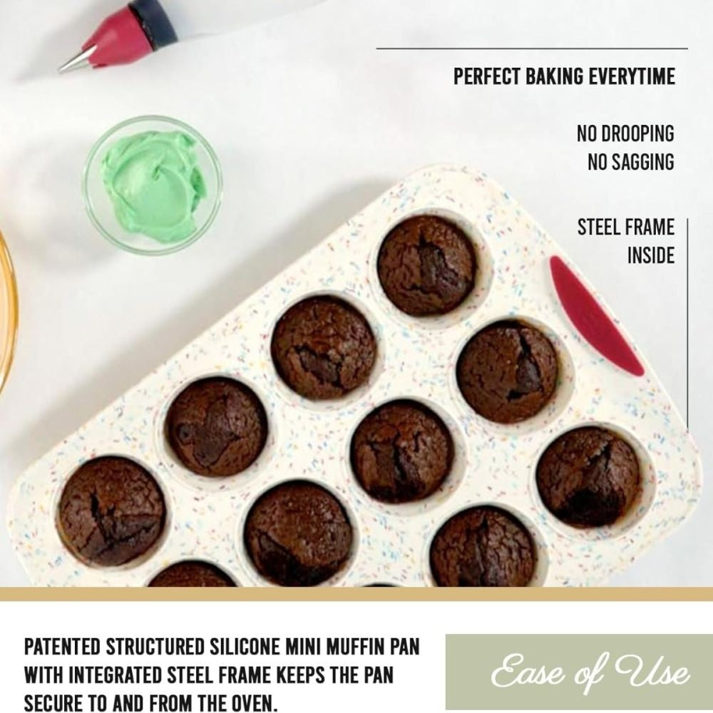 Trudeau Confetti Muffin Pan 12 Cavity
