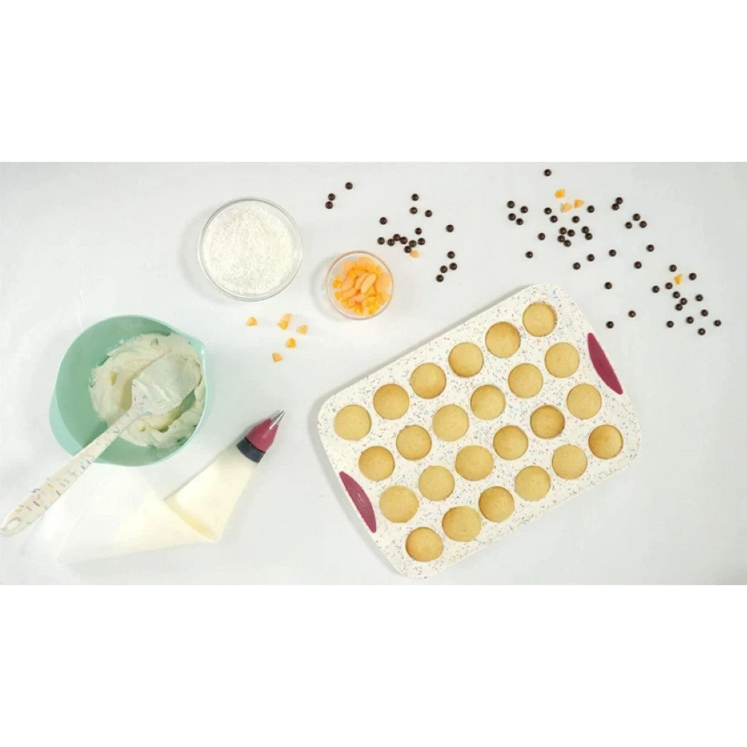 Trudeau Confetti Mini Muffin Pan 24 Cavity