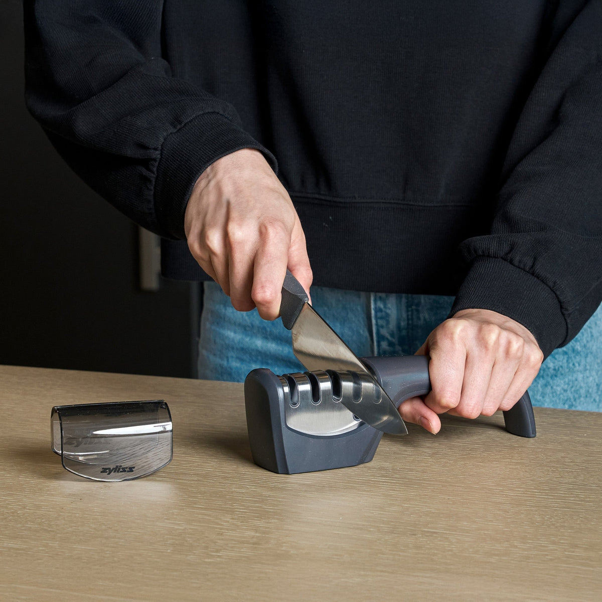 Zyliss 4-In-1 Pull Through Knife Sharpener