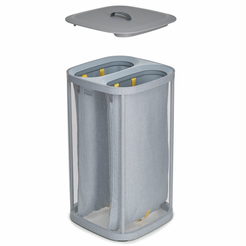 Joseph Joseph Tota Duo Laundry Basket - 60 L Grey - iQ living