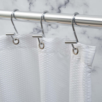 Moda At Home Chrome Halden Shower Hooks Pack Of 12