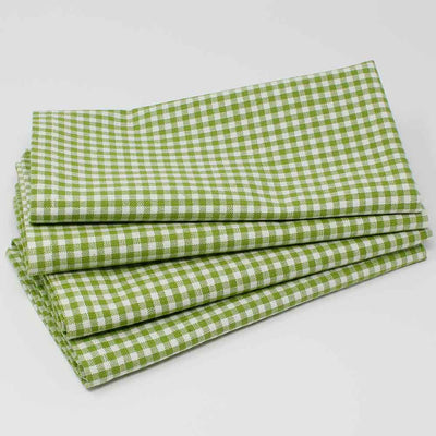 Mahogany Set of 4 Napkins, Gingham