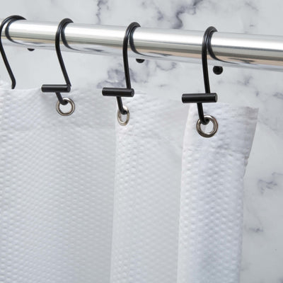 Moda At Home Black Halden Shower Hooks Pack Of 12