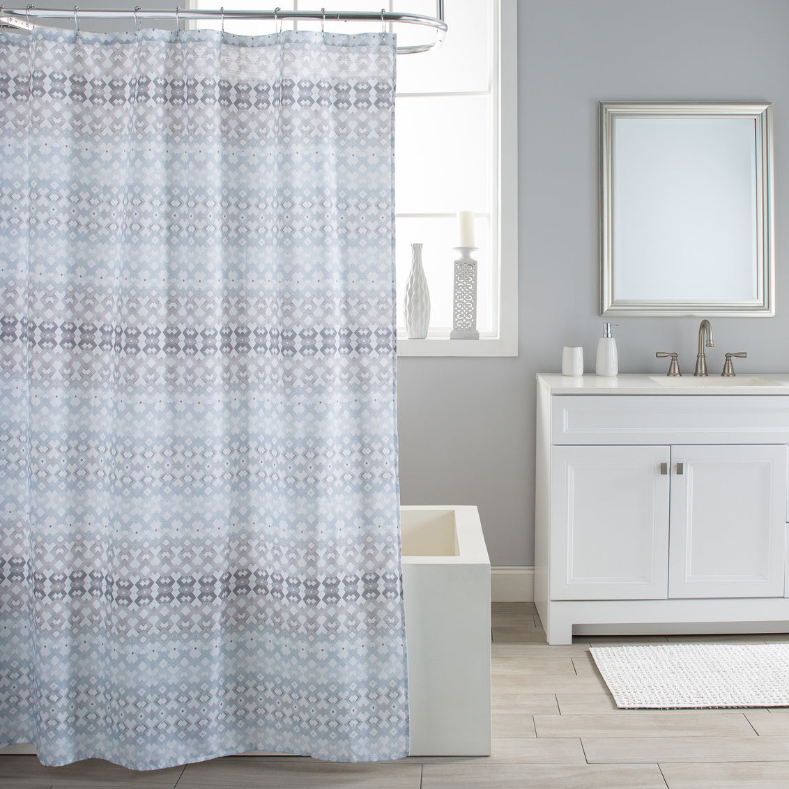 Moda At Home Fabric Shower Curtain Maya