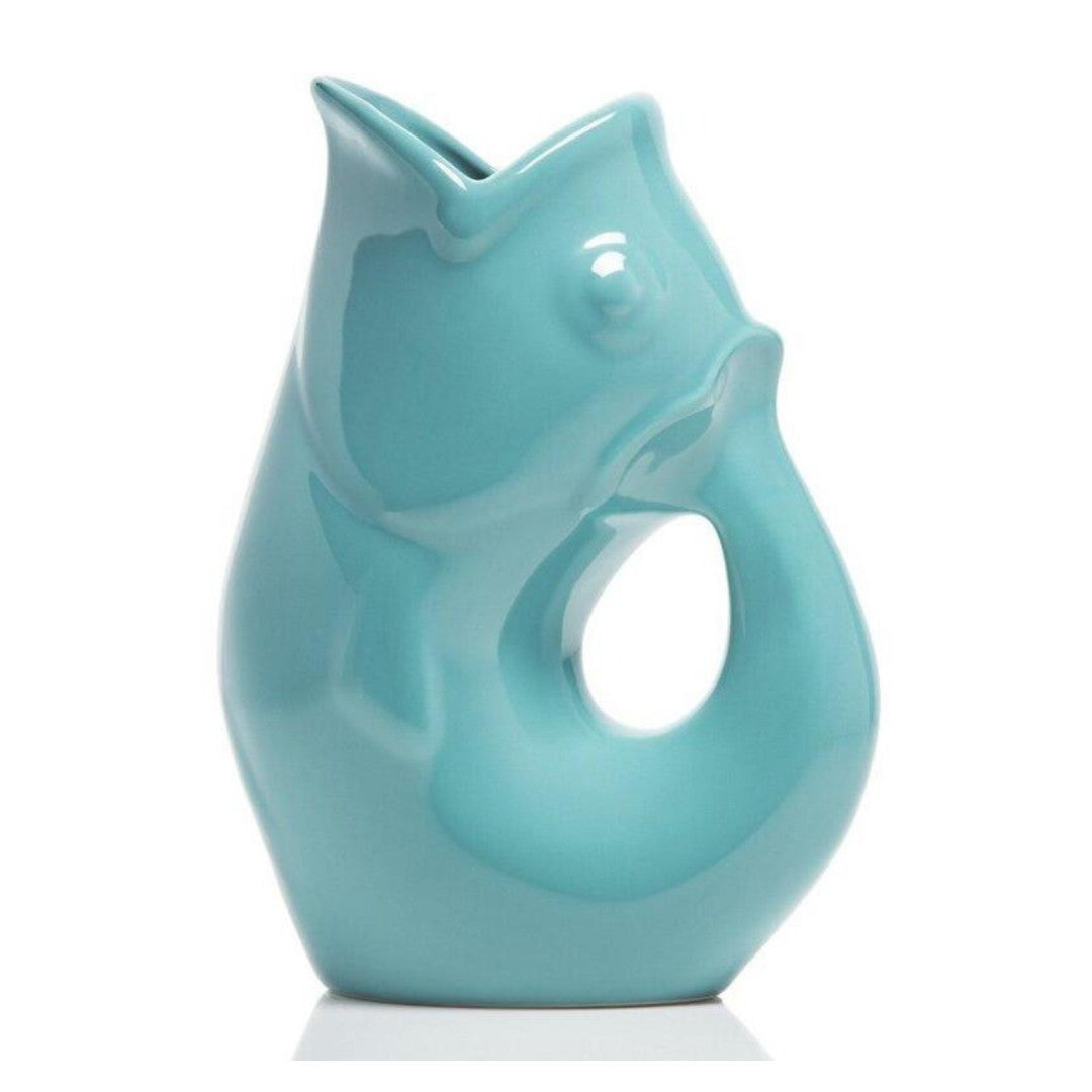 GurglePot Porcelain Fish Shaped Pitcher 42oz - iQ living