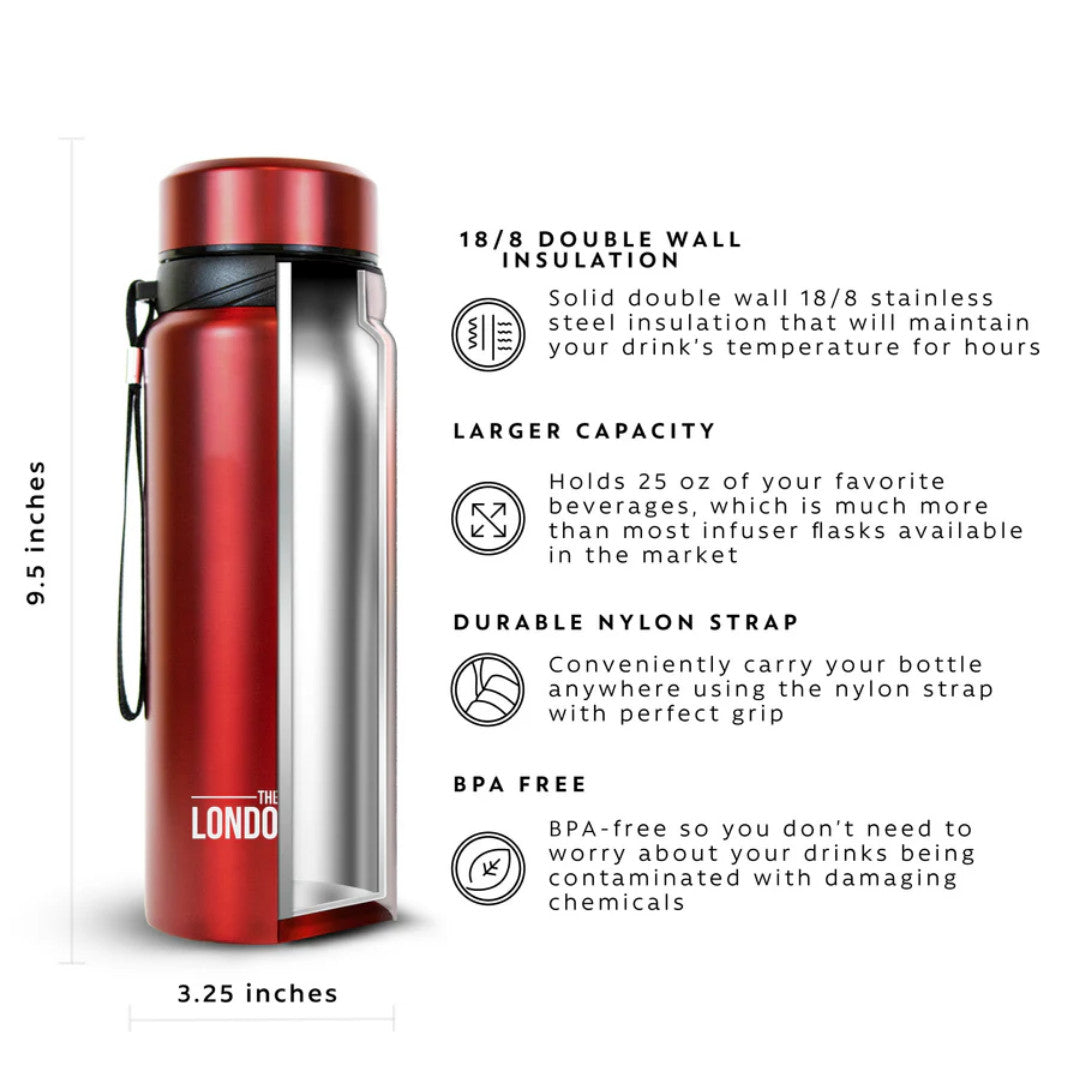 London Sip Tea Infuser Bottle 25oz