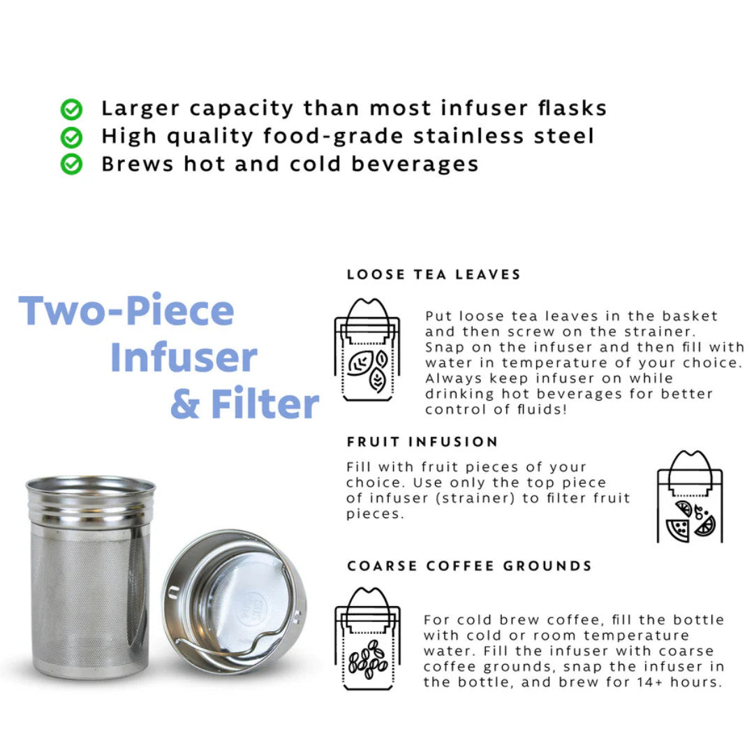 London Sip Tea Infuser Bottle 25oz