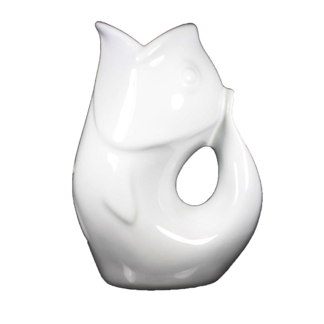 GurglePot Porcelain Fish Shaped Pitcher 42oz - iQ living