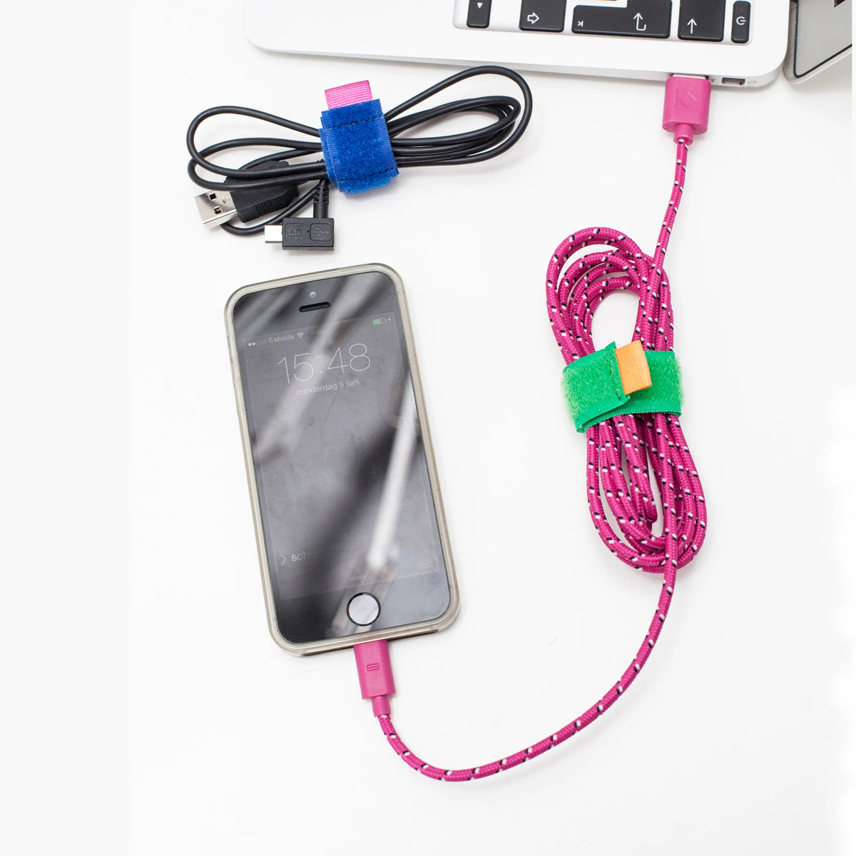 Kikkerland Color Cable Ties Set Of 8