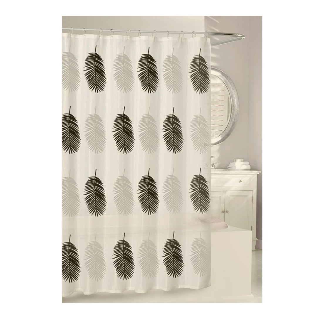 Moda At Home Eco EVA Shower Curtain Big Leaves