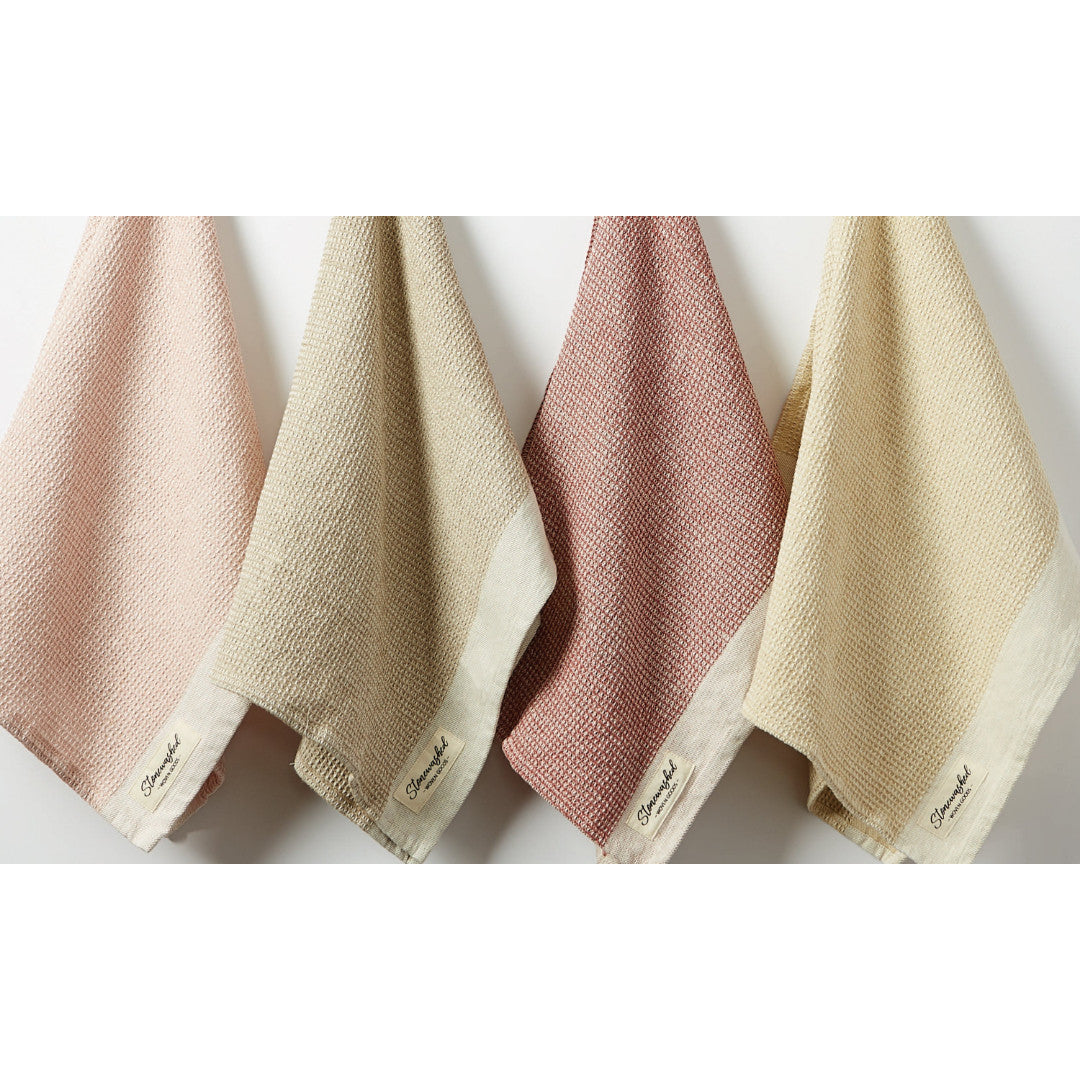 Design Imports Stonewashed Waffle Dishtowel