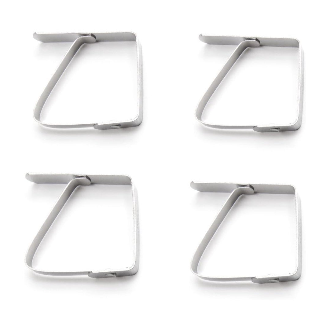 Fox Run Stainless Steel Tablecloth Clips Set Of 4 - iQ living