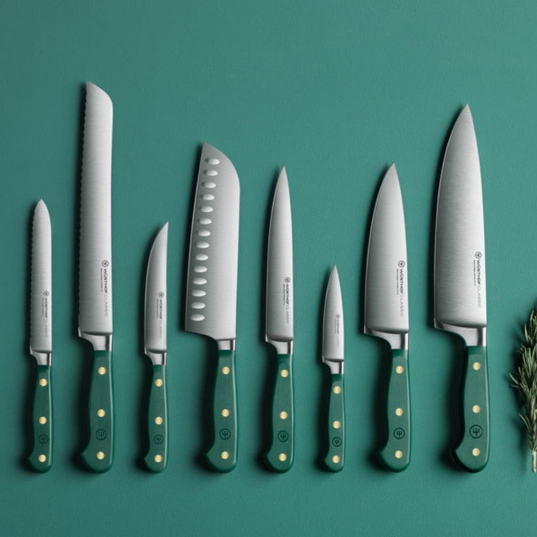 Wusthof Classic Fresh Rosemary Green Santoku Knife 7"
