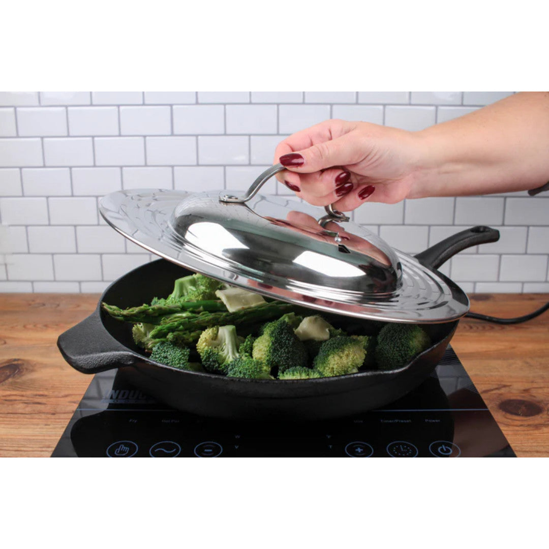 RSVP Stainless Steel Universal Lid 7" - 12" - iQ living