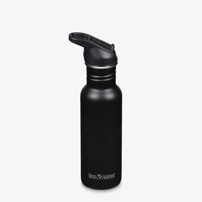 Klean Kanteen Classic Bottle 18oz - Flip Seal Sport Cap & Straw